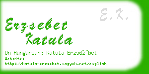 erzsebet katula business card